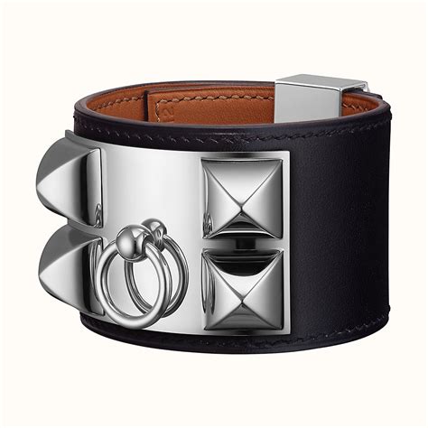 hermes collier de chien leather bracelet|hermes enchainee necklace.